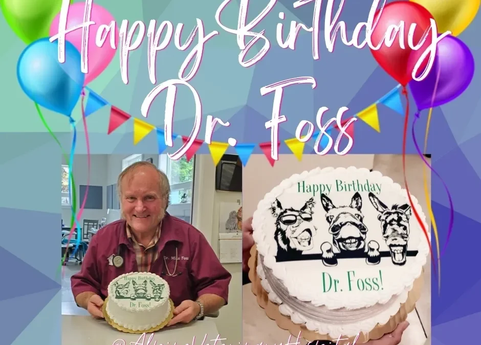 dr. foss celebrating his birthday